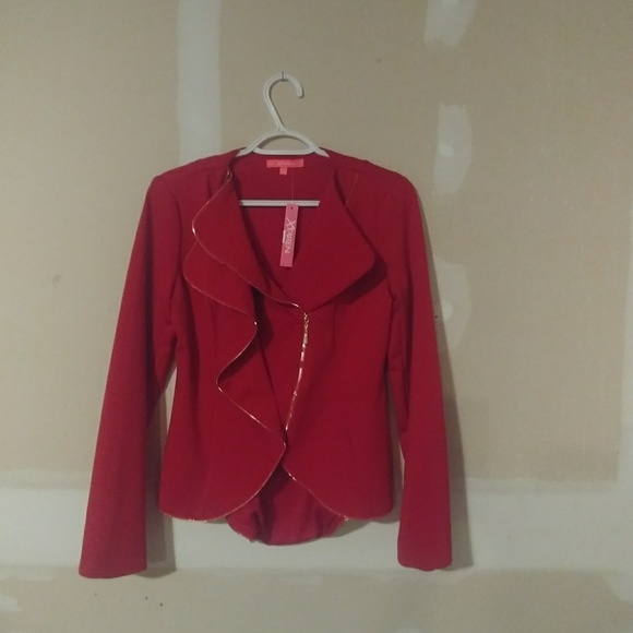 Red Blazer Jacket - Picture 4 of 4